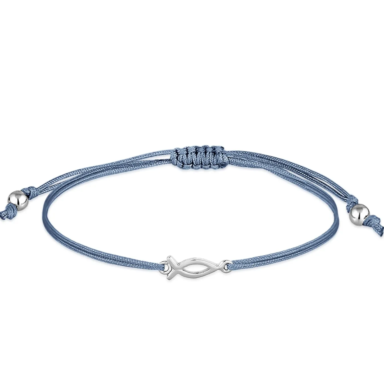 Elli "Armband Fisch | Nylon (Blau)< Roségold|Armbänder