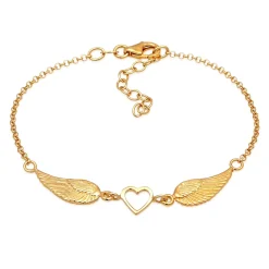 Elli "Armband Flügel< Vergoldet|Symbol-schmuck