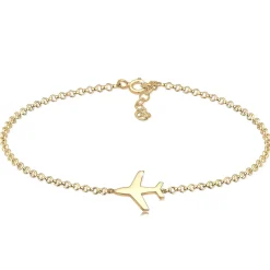 Elli "Armband Flugzeug< Silber|Roségold