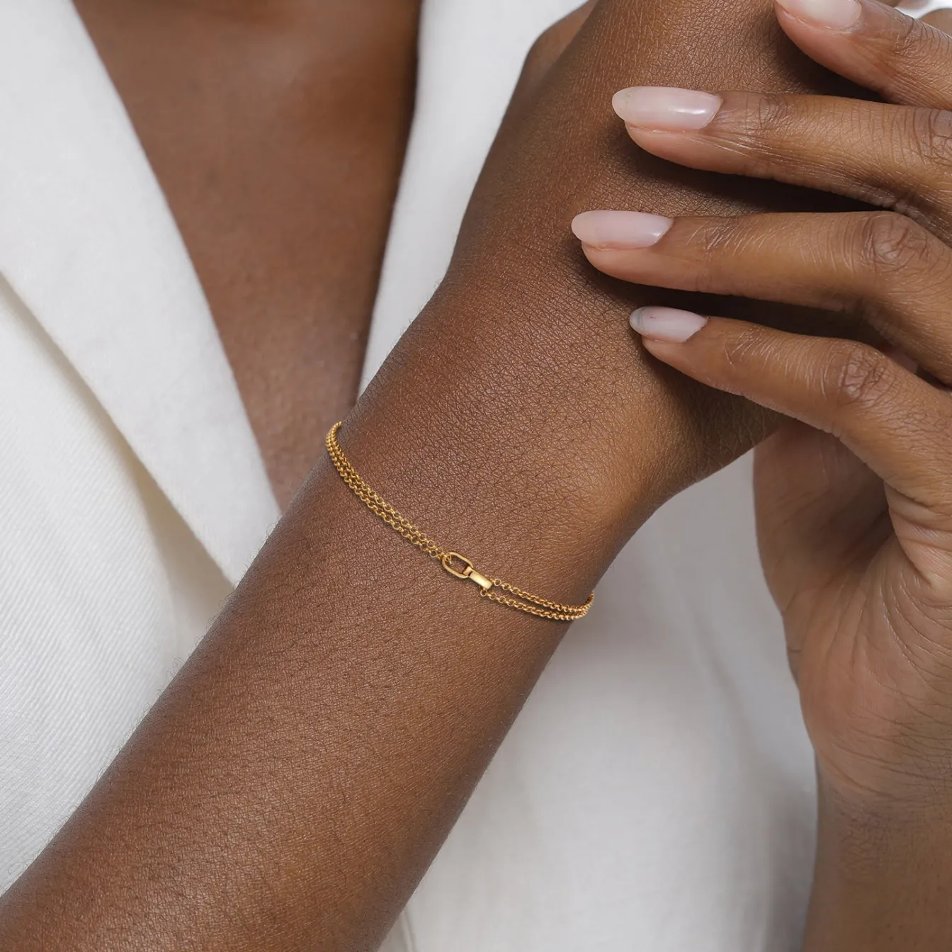 Elli "Armband Gliederelement< Vergoldet|Armbänder