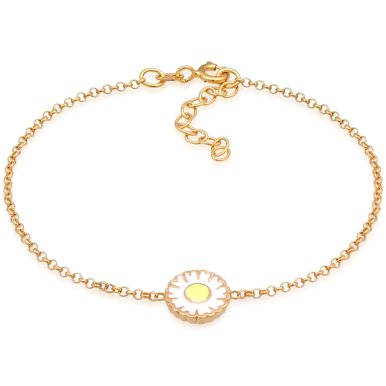 Elli "Armband Gänseblümchen | Emaille< Symbol-schmuck|Armbänder