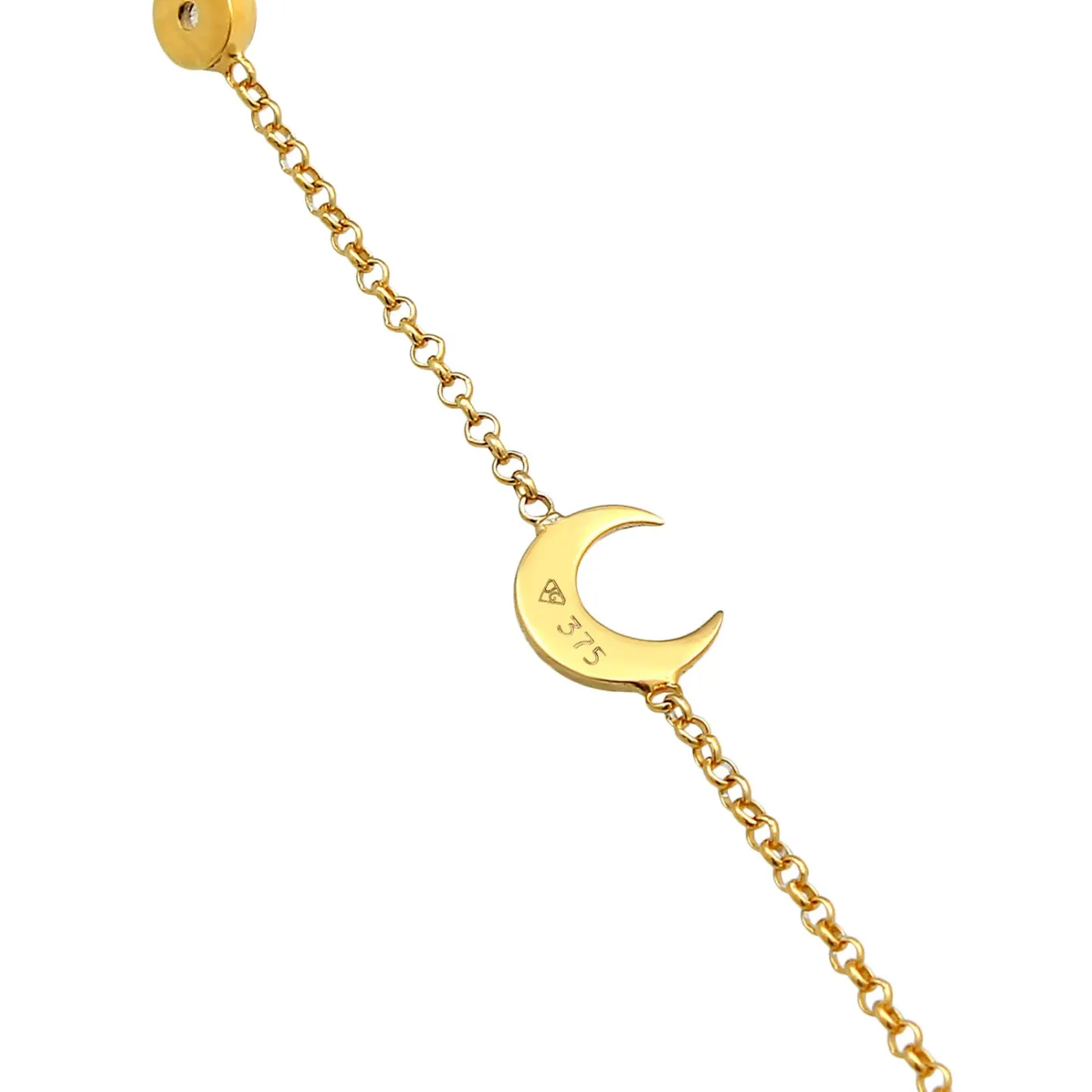 Elli "Armband Halbmond | Labradorit (Grau)< Symbol-schmuck|Armbänder