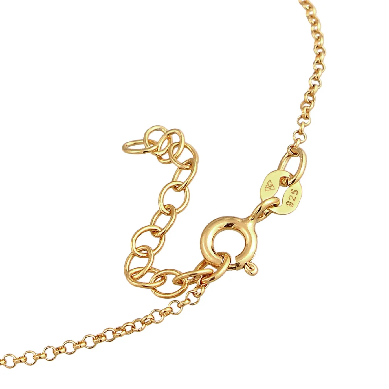 Elli "Armband Handchain | Kristalle (Grün)< Armbänder|Vergoldet