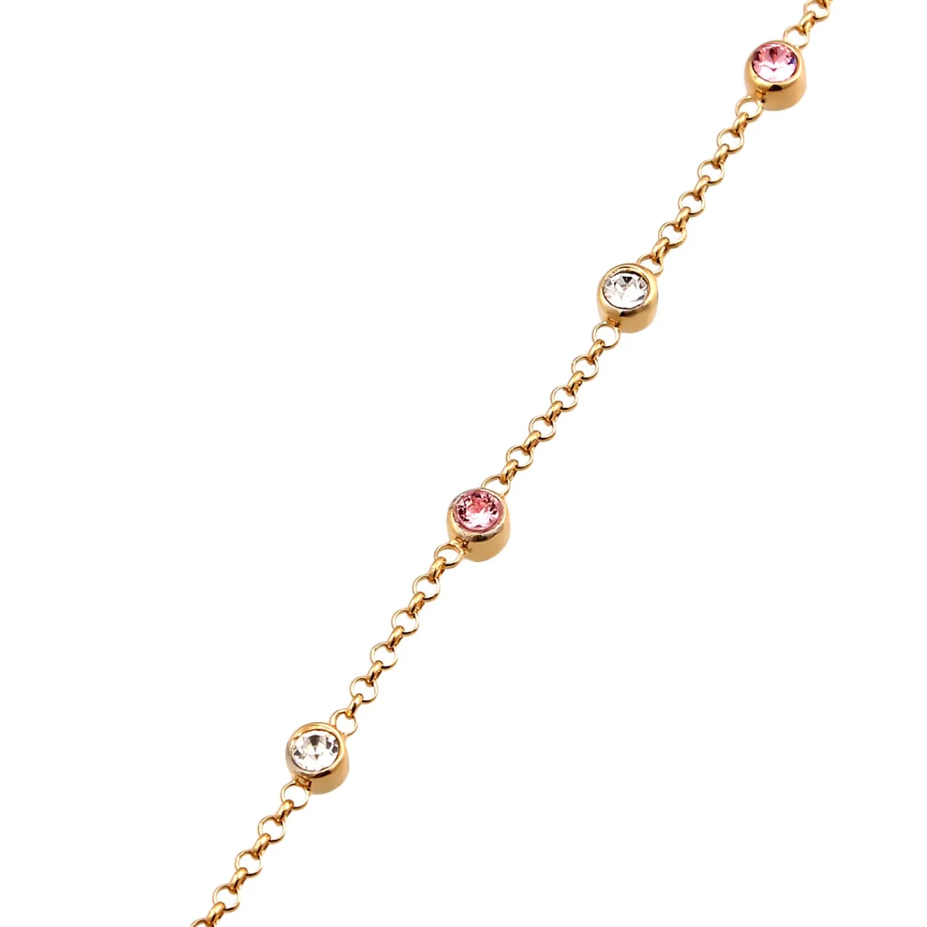 Elli "Armband Handchain | Kristalle (Grün)< Armbänder|Vergoldet