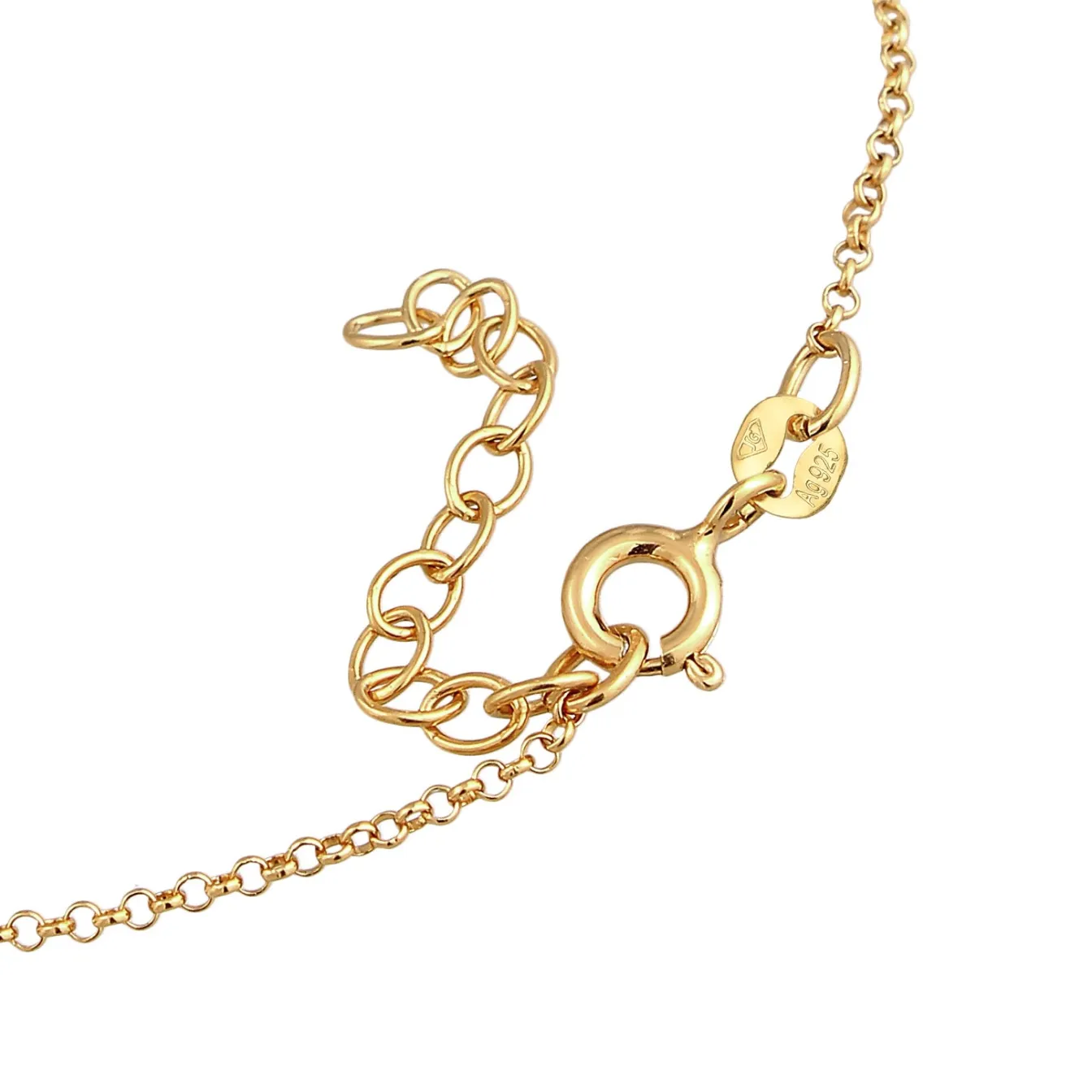 Elli "Armband Handchain | Kristalle (Grün)< Armbänder|Vergoldet