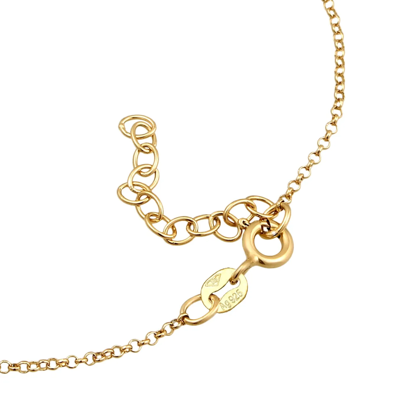 Elli "Armband Handchain | Kristalle (Grün)< Armbänder|Vergoldet
