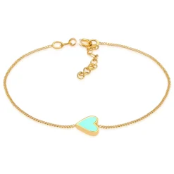 Elli "Armband Herz | Emaille< Symbol-schmuck|Herz-schmuck