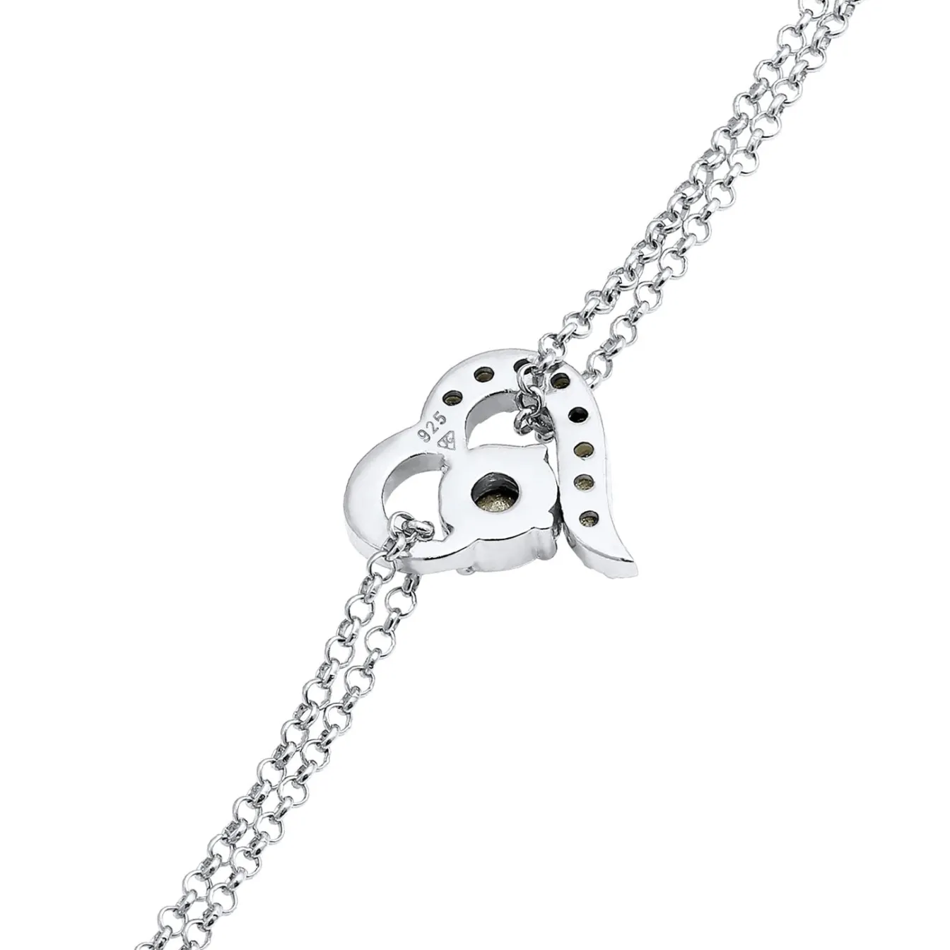 Elli "Armband Herz | Kristall (Weiß)< Silber|Roségold