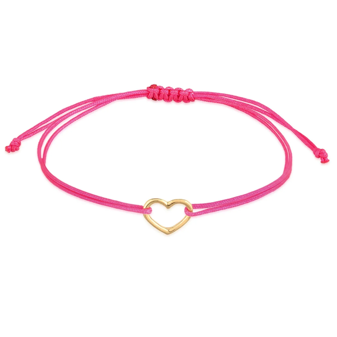 Elli "Armband Herz | Nylon< Vergoldet|Symbol-schmuck