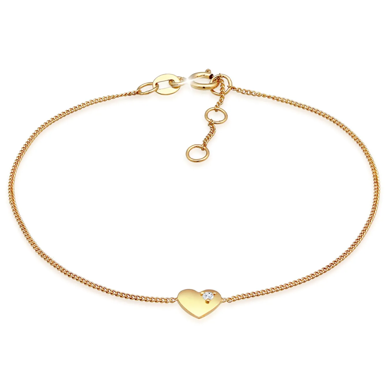 Elli "Armband Herz | Topas (weiß)< Symbol-schmuck|Herz-schmuck