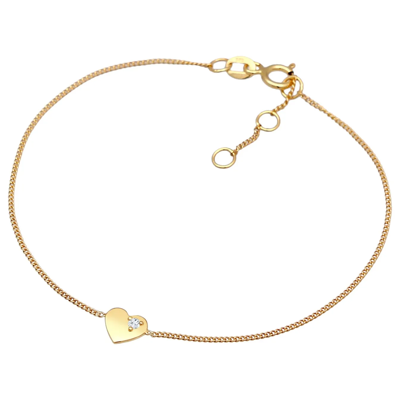 Elli "Armband Herz | Topas (weiß)< Symbol-schmuck|Herz-schmuck