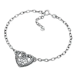 Elli "Armband Herz Edelweiss< Symbol-schmuck|Herz-schmuck