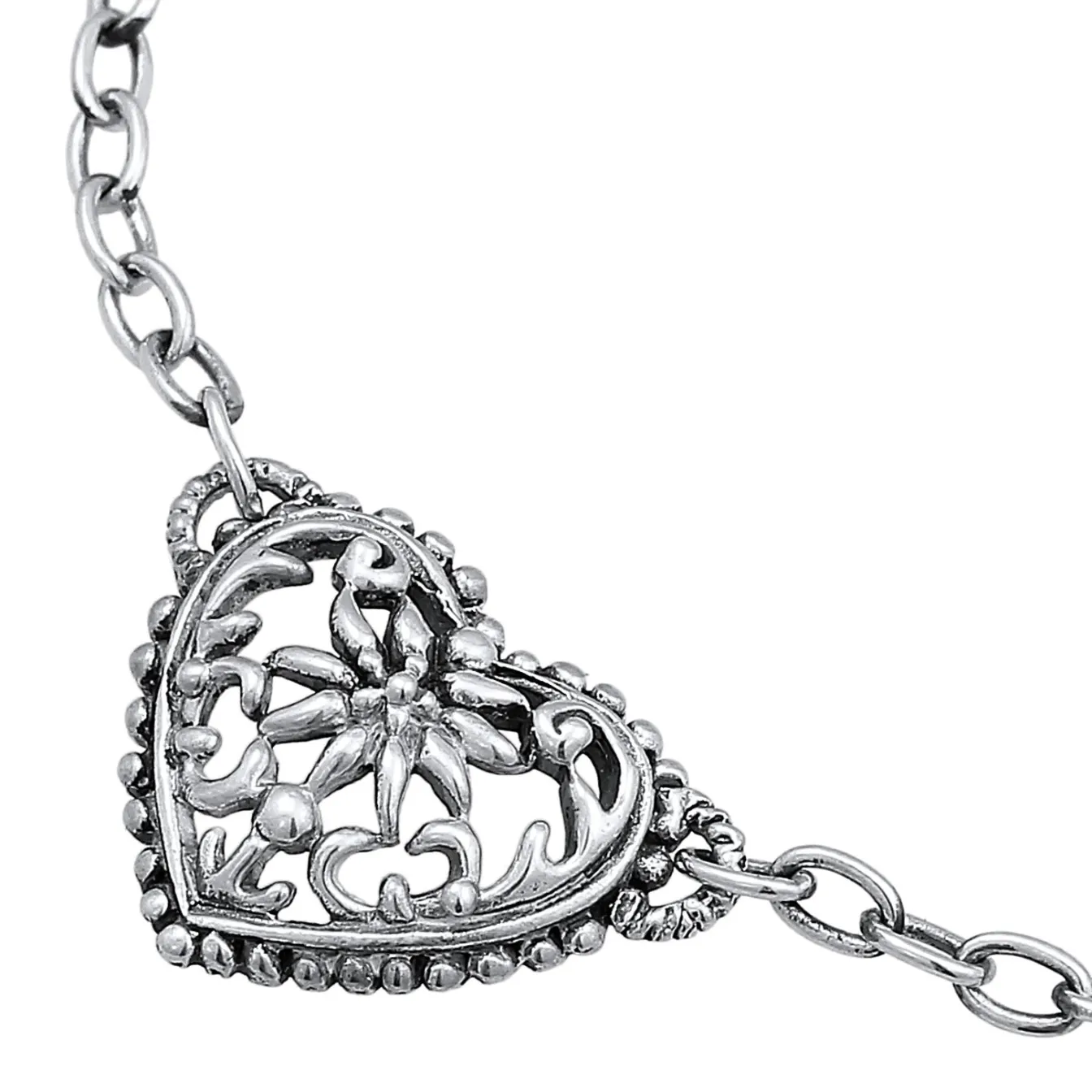 Elli "Armband Herz Edelweiss< Symbol-schmuck|Herz-schmuck