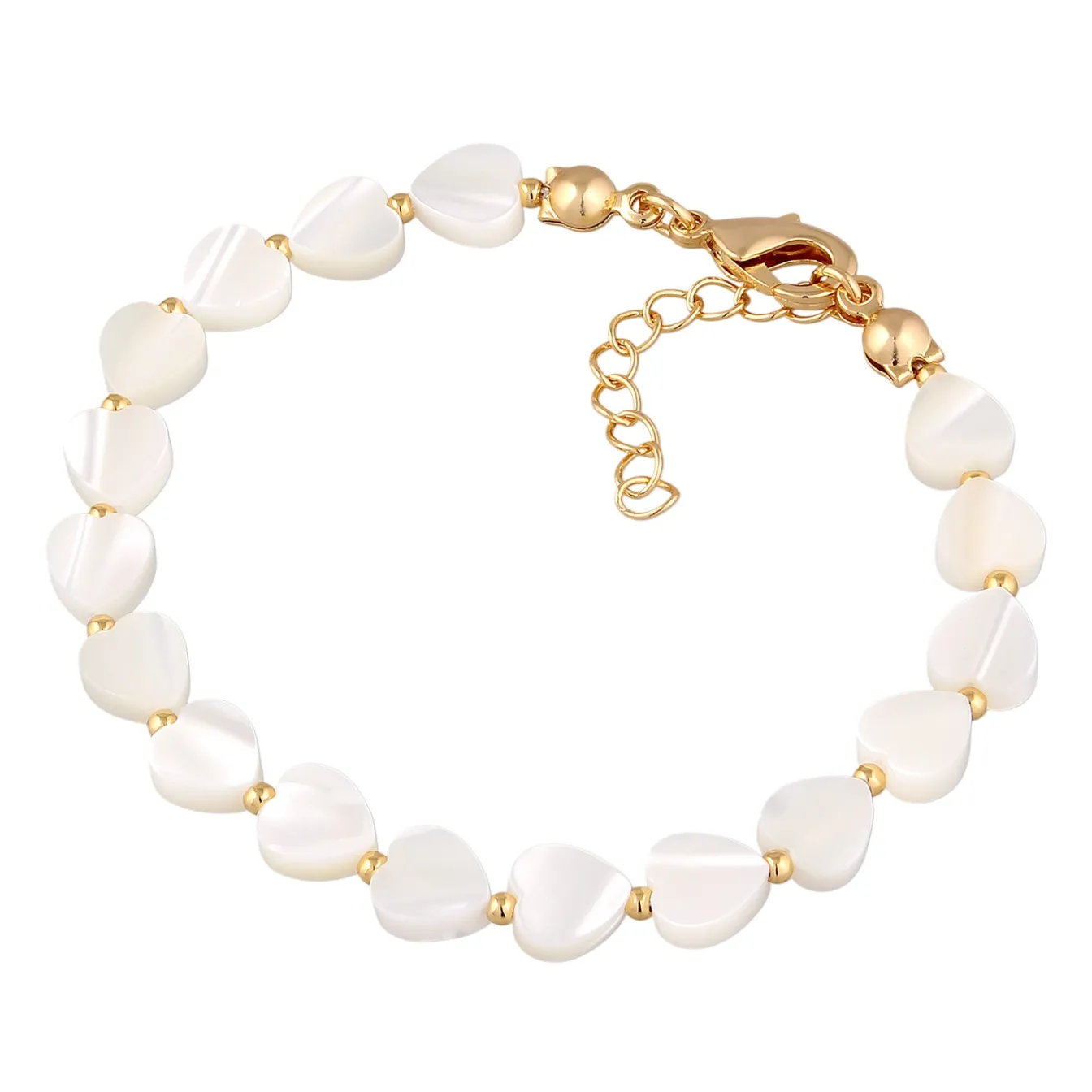 Elli "Armband Herzen | Muschel< Symbol-schmuck|Herz-schmuck