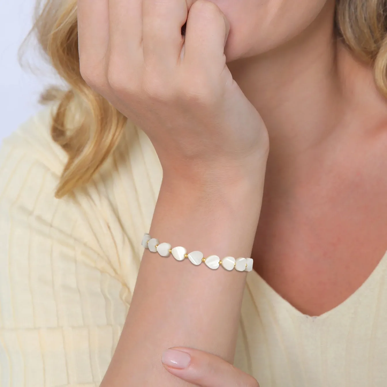 Elli "Armband Herzen | Muschel< Symbol-schmuck|Herz-schmuck