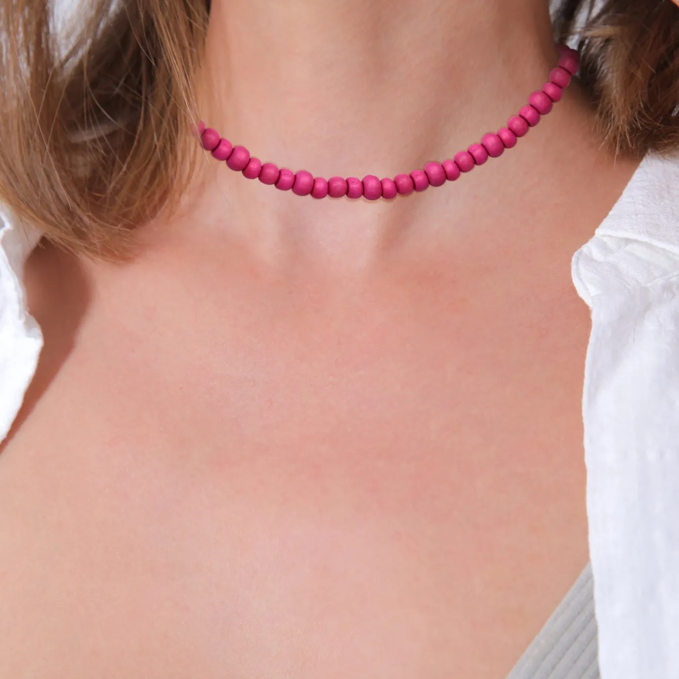 Elli "Armband Holzperlen< Perlen|Halsketten