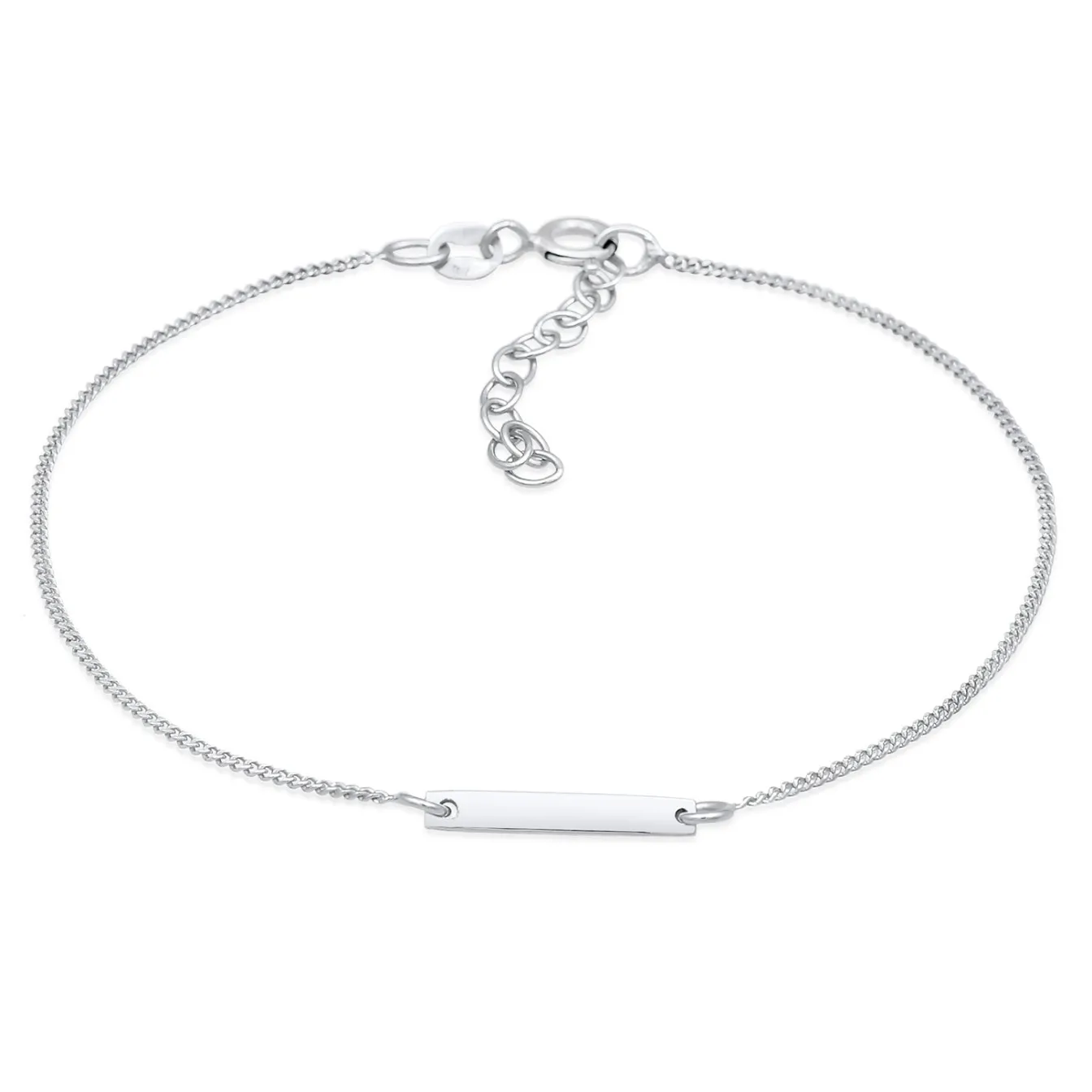 Elli "Armband ID Platte< Armbänder|Silber