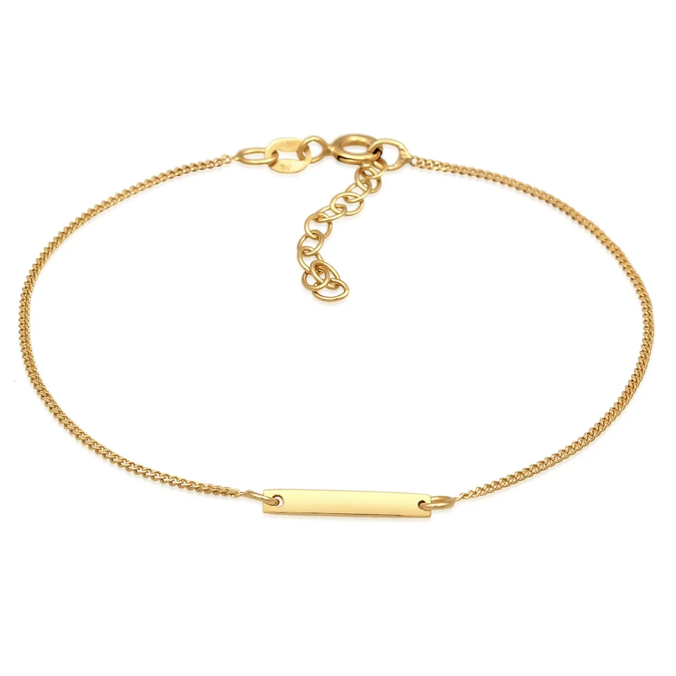 Elli "Armband ID Platte< Armbänder|Silber