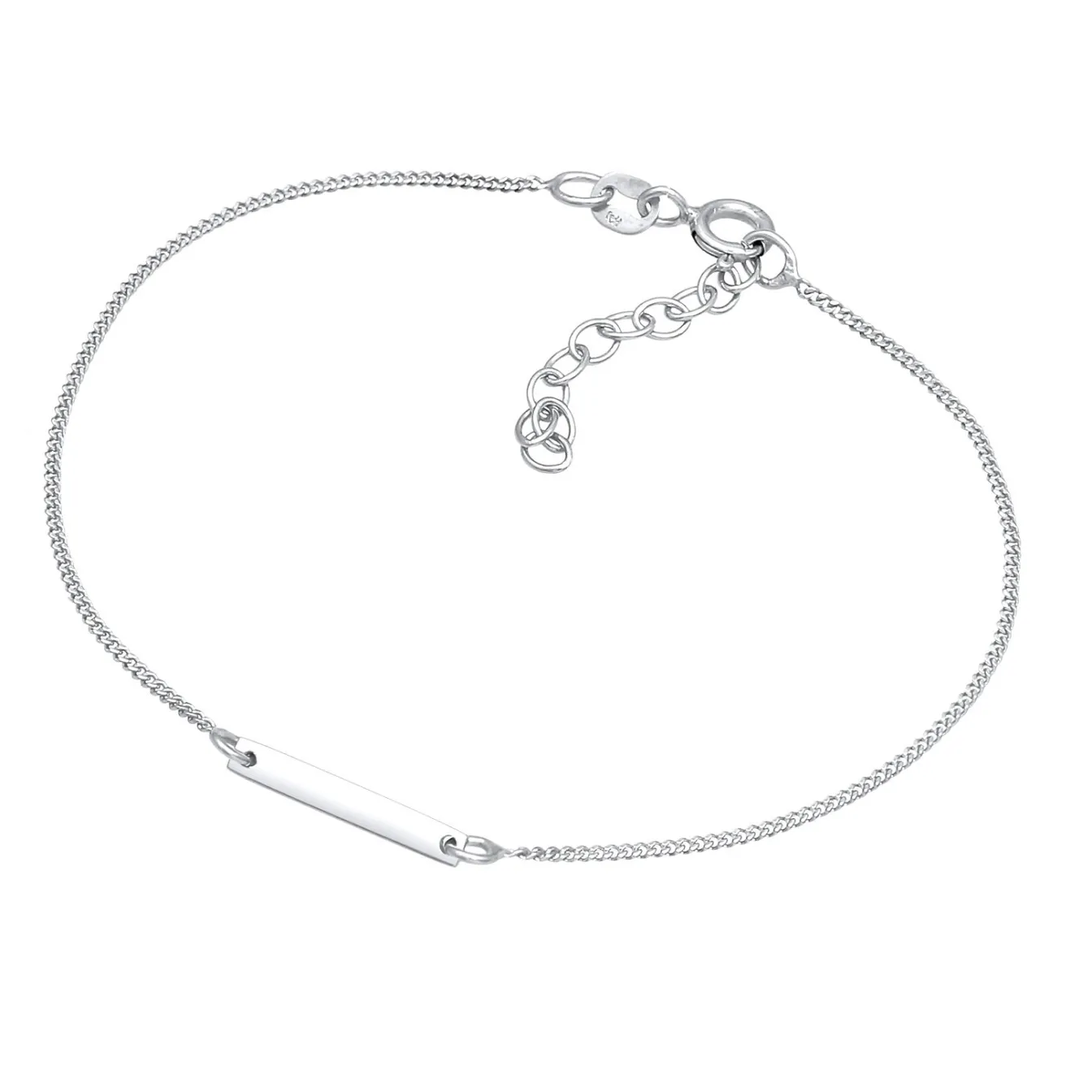 Elli "Armband ID Platte< Armbänder|Silber