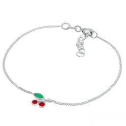 Elli "Armband Kirsche | Kristall ( Rot )<Kinder Kinderschmuck