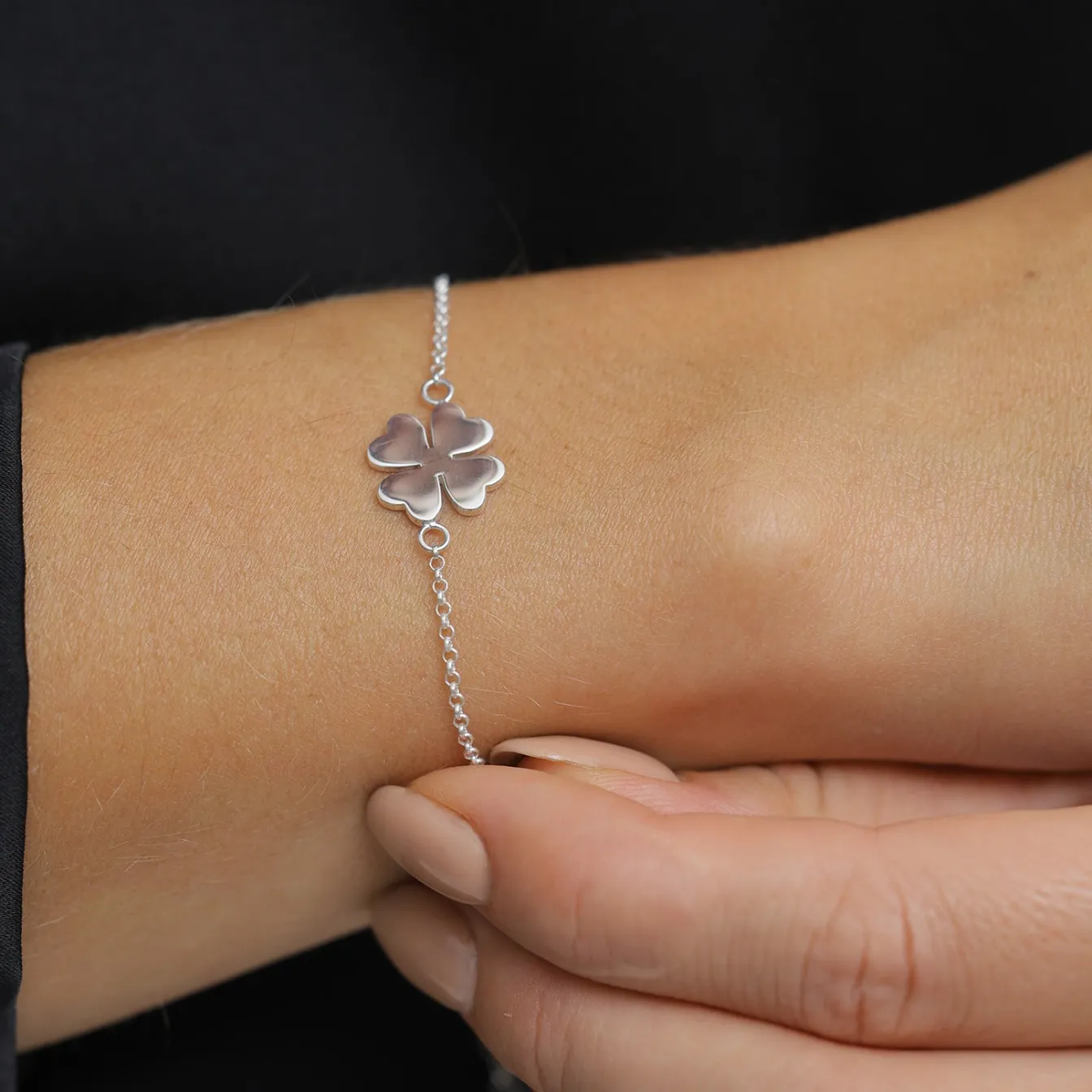 Elli "Armband Kleeblatt< Roségold|Symbol-schmuck
