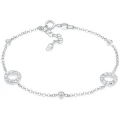 Elli "Armband Kreis | Kristall (Weiß)< Letzte Chance|Armbänder