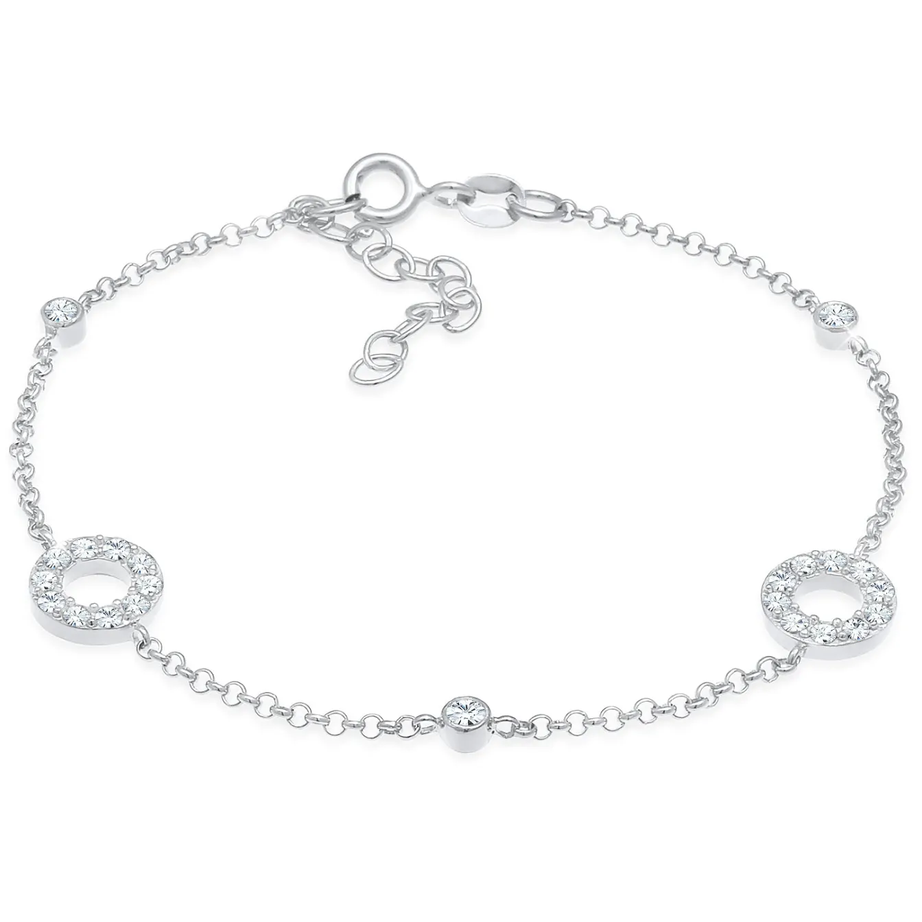 Elli "Armband Kreis | Kristall (Weiß)< Letzte Chance|Armbänder