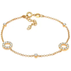 Elli "Armband Kreis | Kristall (Weiß)< Letzte Chance|Armbänder