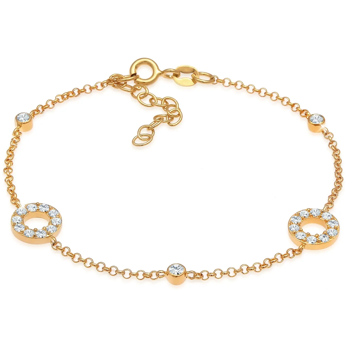 Elli "Armband Kreis | Kristall (Weiß)< Letzte Chance|Armbänder