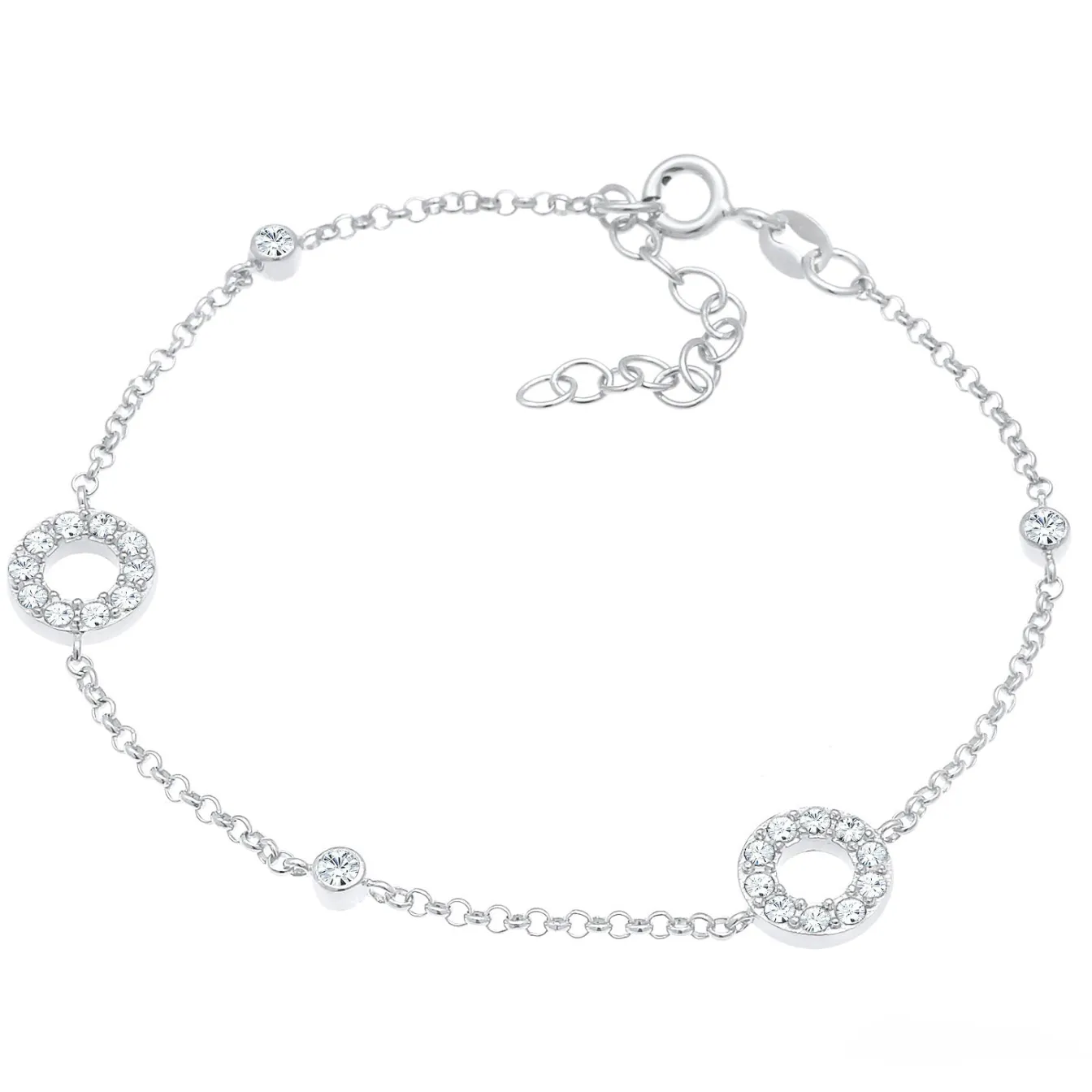 Elli "Armband Kreis | Kristall (Weiß)< Letzte Chance|Armbänder