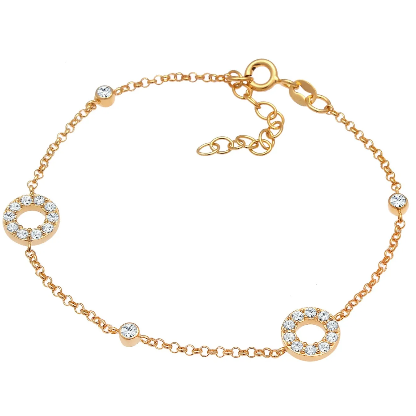 Elli "Armband Kreis | Kristall (Weiß)< Letzte Chance|Armbänder