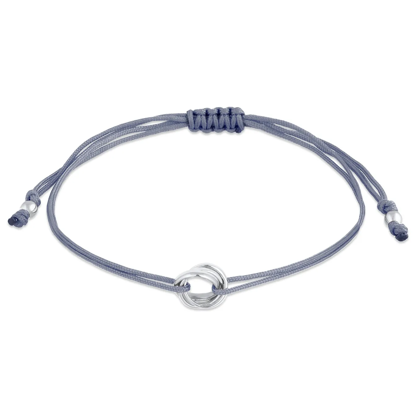 Elli "Armband Kreis | Nylon (Grau)< Armbänder