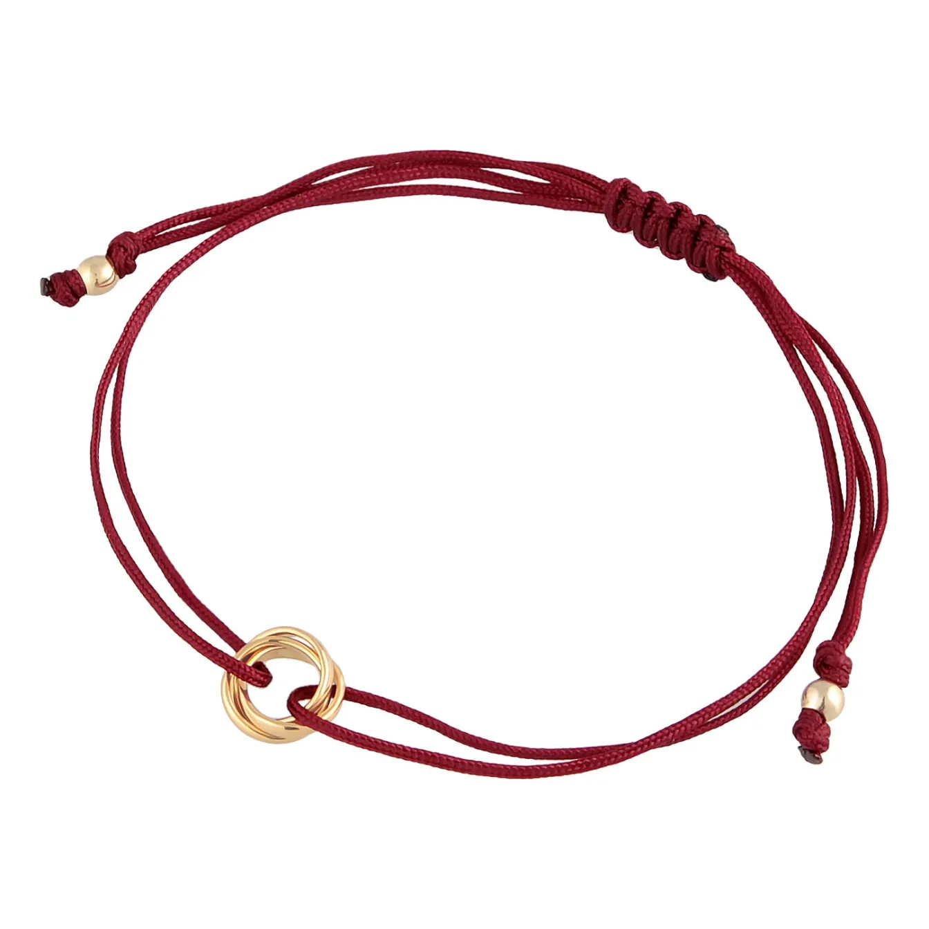 Elli "Armband Kreis | Nylon (Grau)< Armbänder