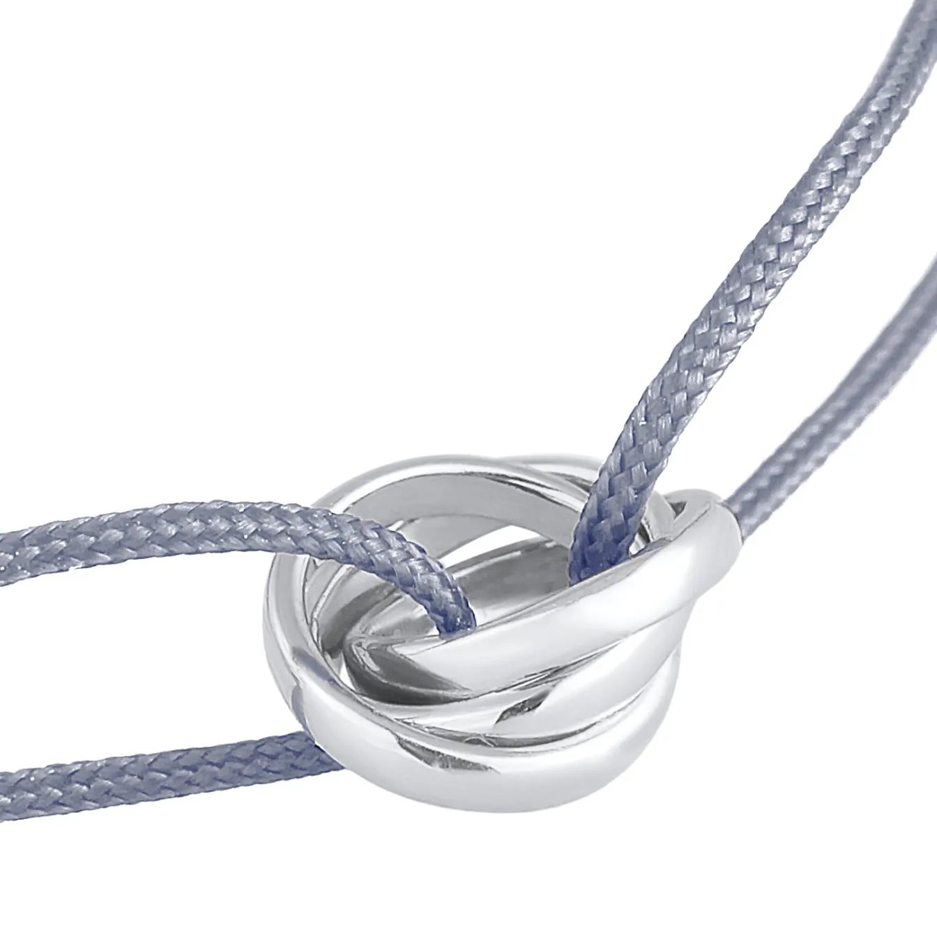 Elli "Armband Kreis | Nylon (Grau)< Armbänder