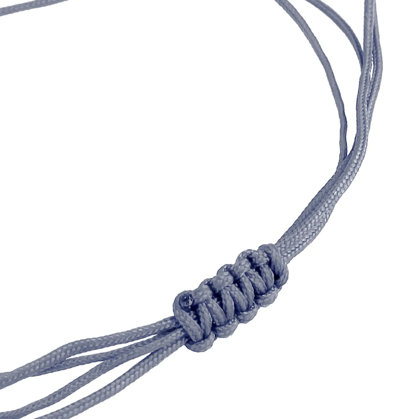Elli "Armband Kreis | Nylon (Grau)< Armbänder