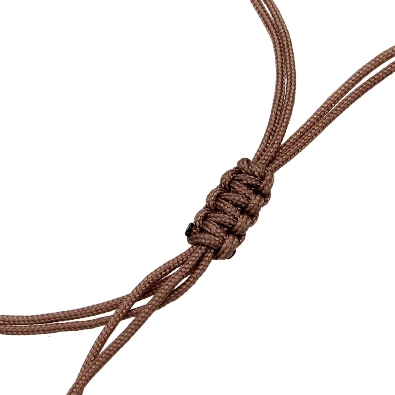 Elli "Armband Kreis Geo | Nylon (Braun)< Armbänder|Vergoldet