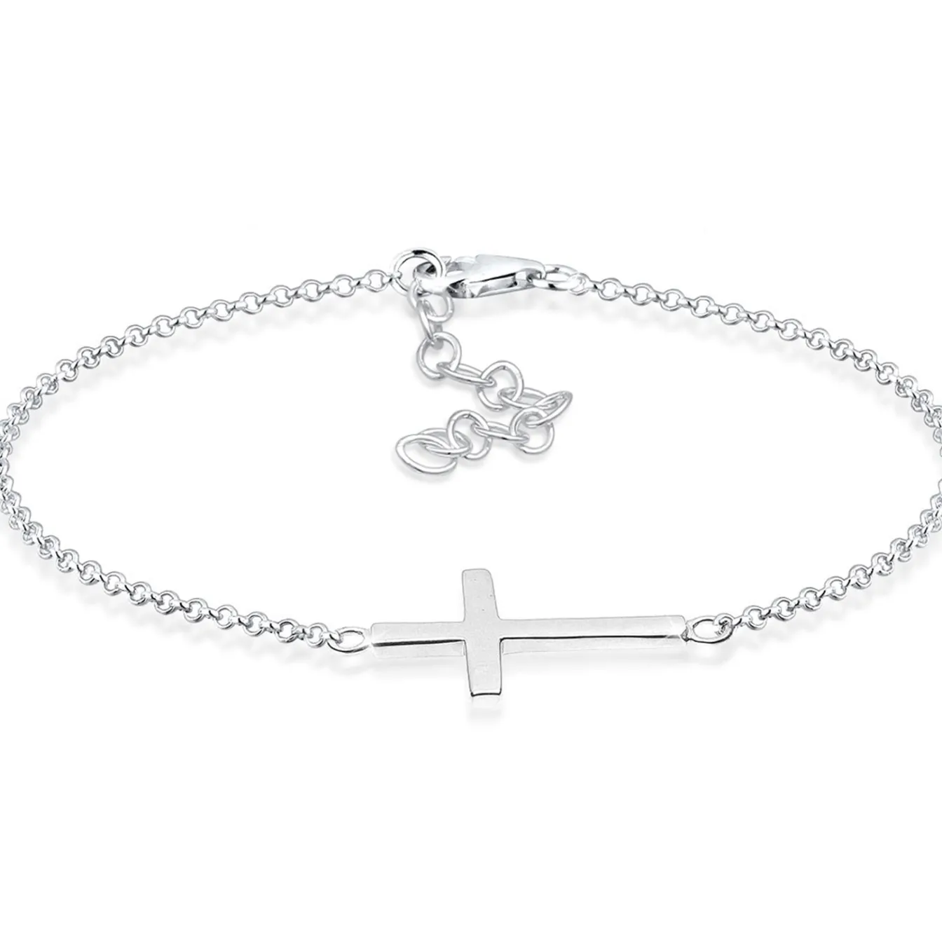 Elli "Armband Kreuz< Roségold|Symbol-schmuck