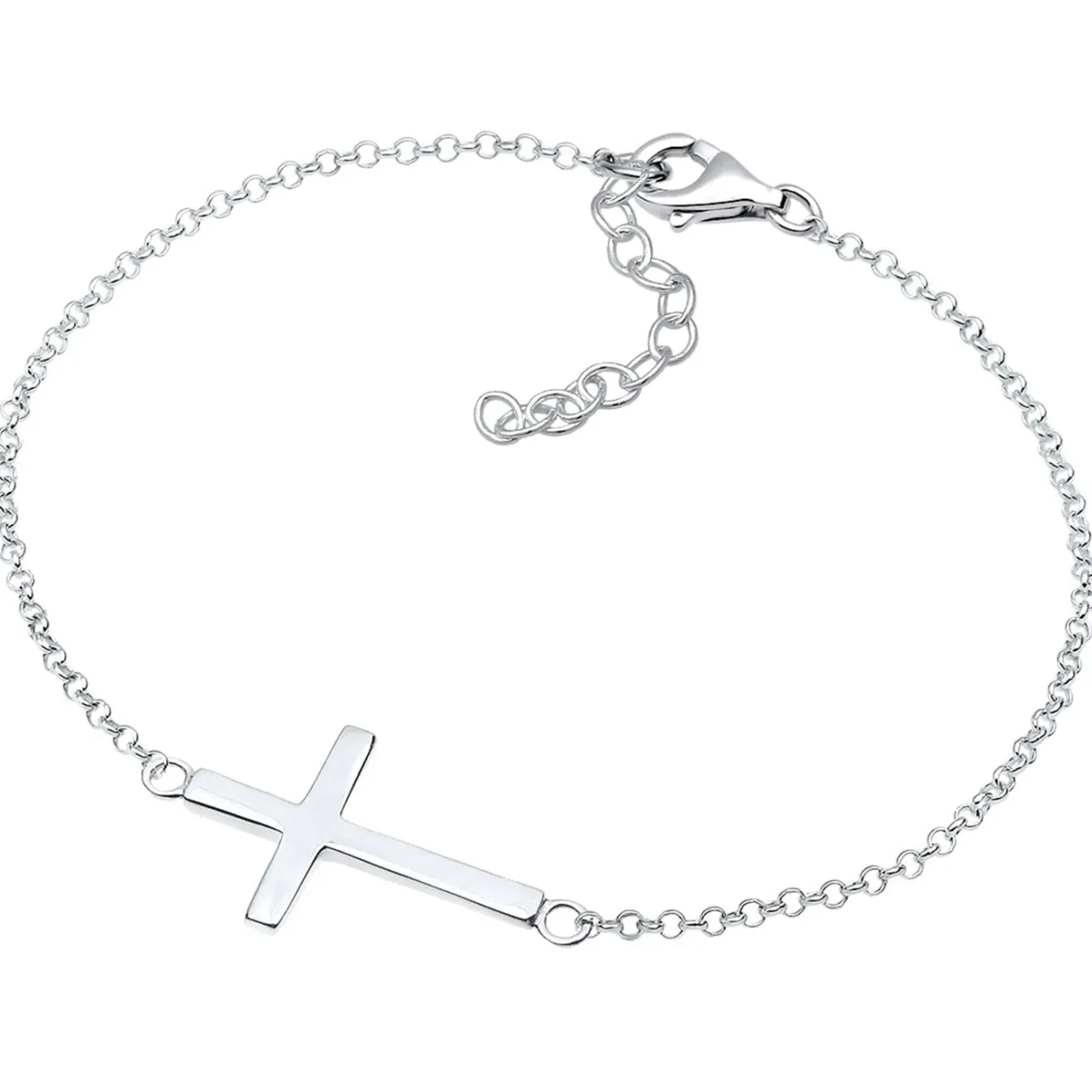 Elli "Armband Kreuz< Roségold|Symbol-schmuck