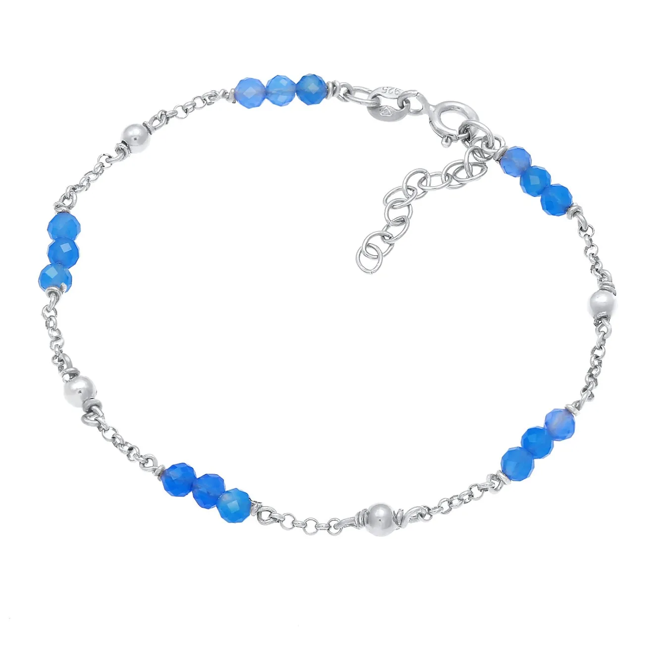 Elli "Armband Kugel | Achat ( Blau )< Letzte Chance|Armbänder