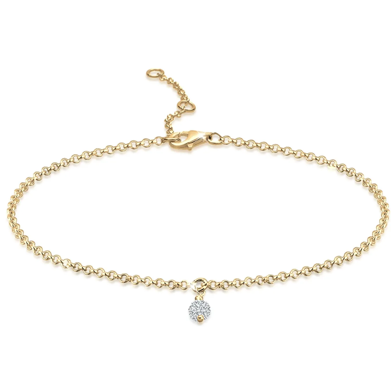 Elli "Armband Kugel | Kristall (Weiß)< Roségold|Armbänder