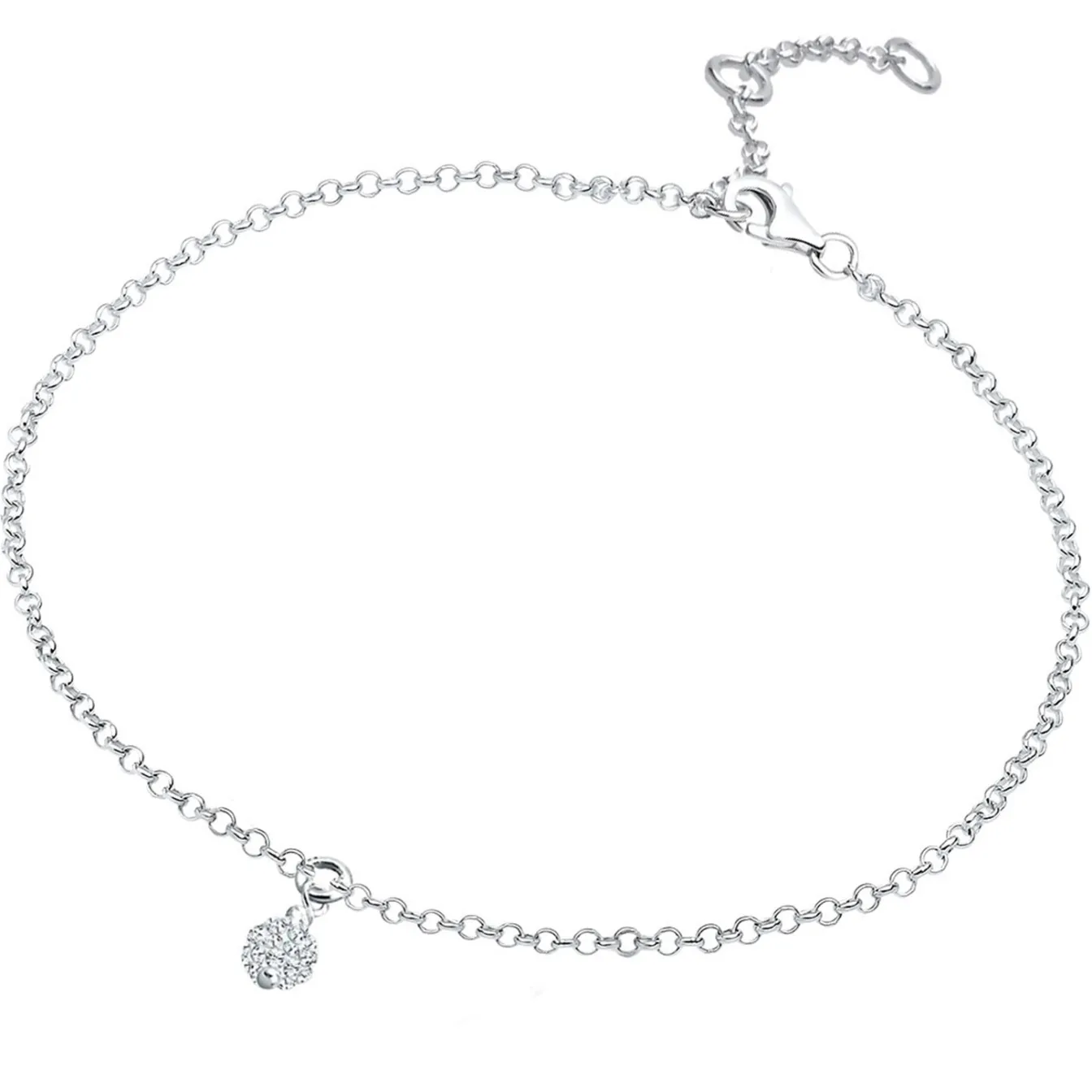 Elli "Armband Kugel | Kristall (Weiß)< Roségold|Armbänder