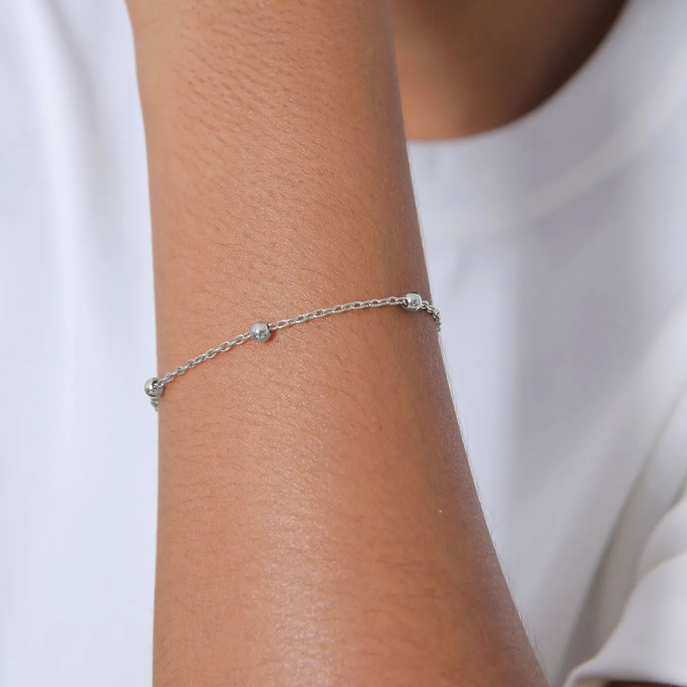 Elli "Armband Kugeln< Armbänder|Silber
