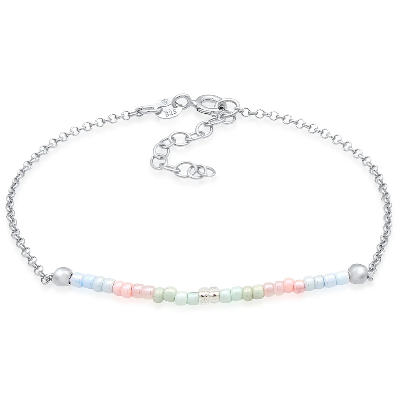 Elli "Armband Kugeln Pastell< Silber|Armbänder