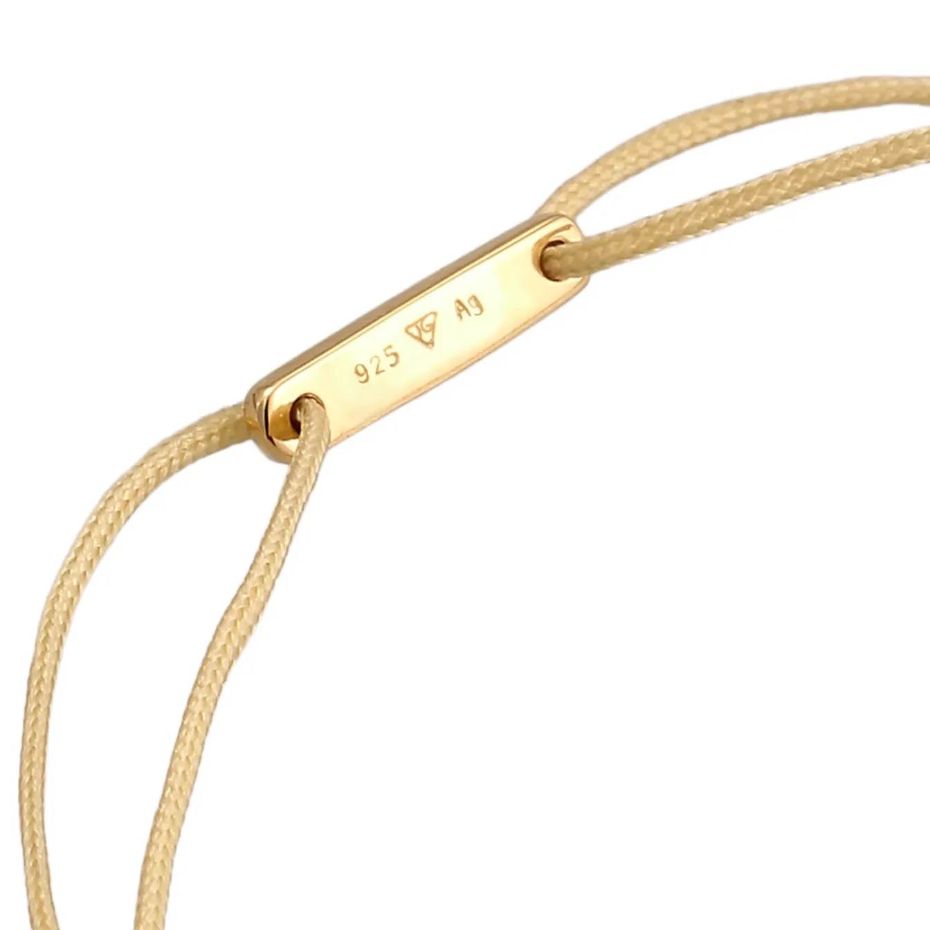 Elli "Armband Nylon | Plättchen< Vergoldet|Armbänder