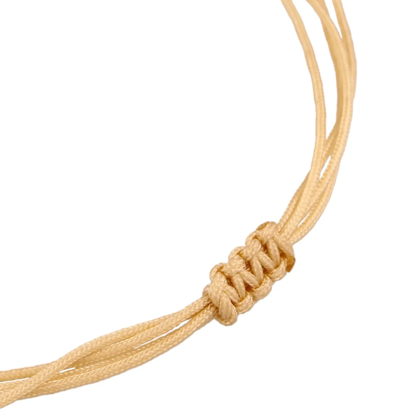 Elli "Armband Nylon | Plättchen< Vergoldet|Armbänder