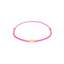 Elli "Armband Pink | Gravur Plättchen< Armbänder