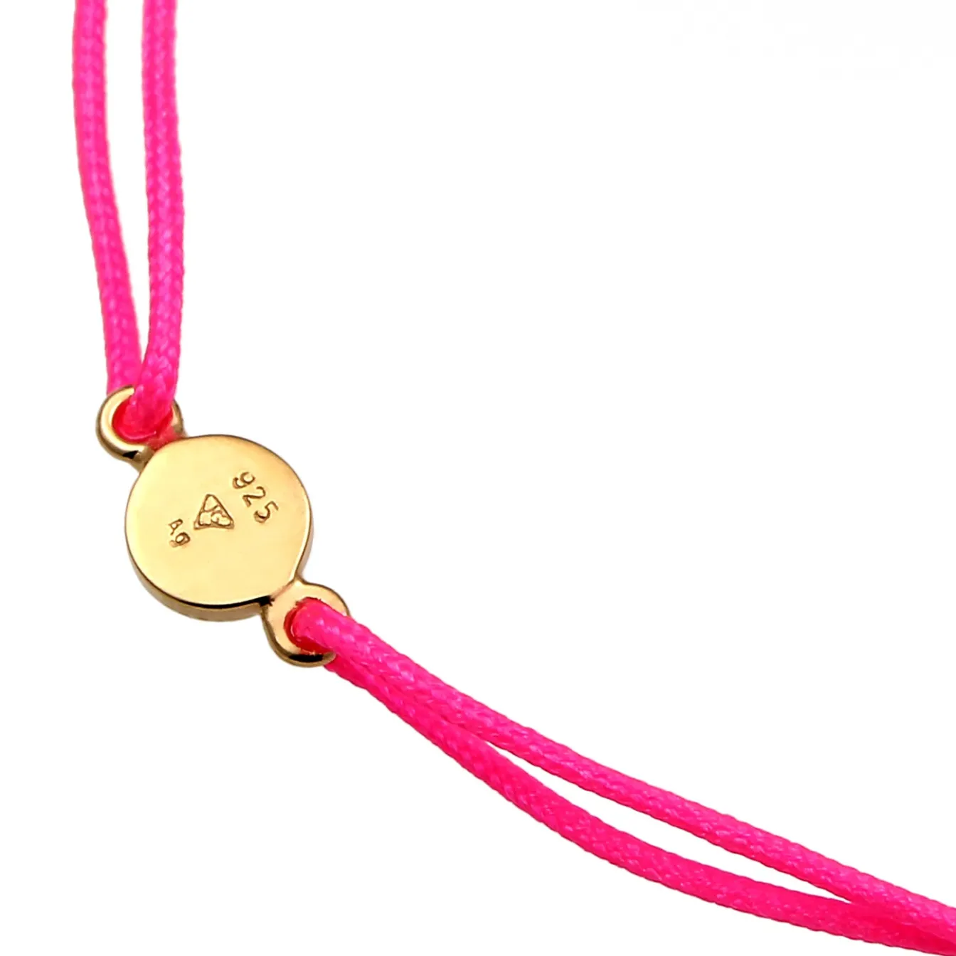 Elli "Armband Pink | Gravur Plättchen< Armbänder