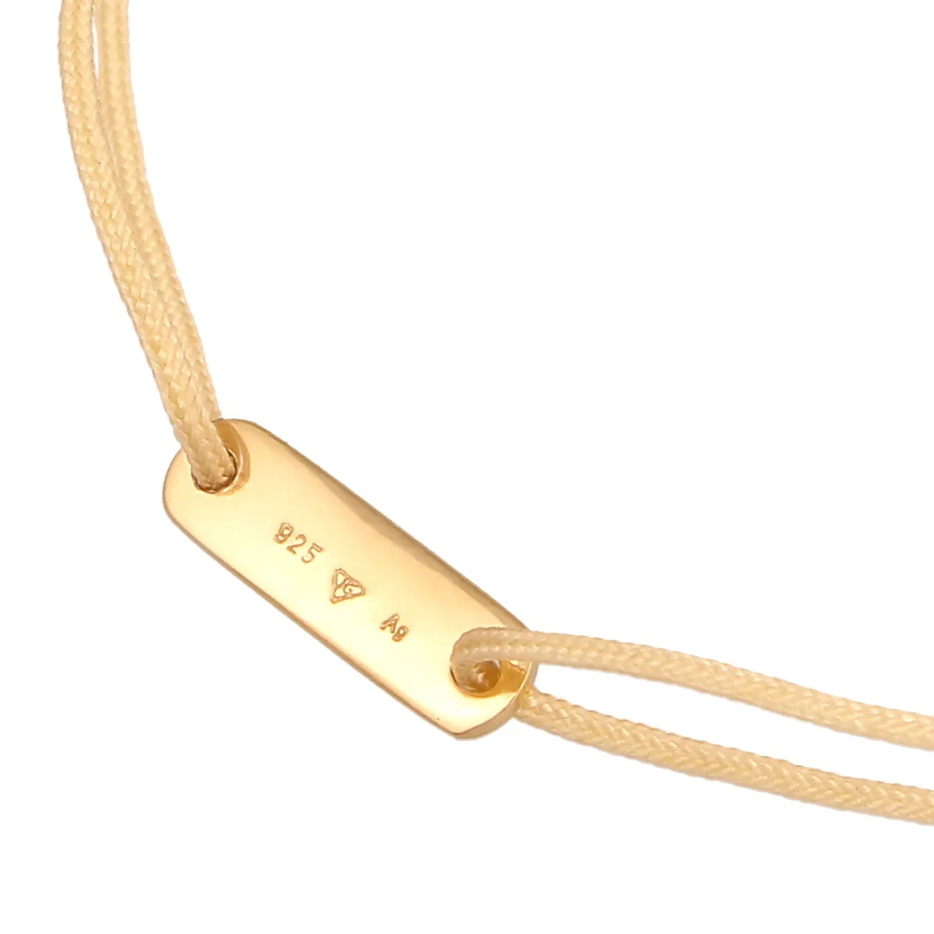 Elli "Armband "LOVE" | Nylon< Vergoldet|Armbänder