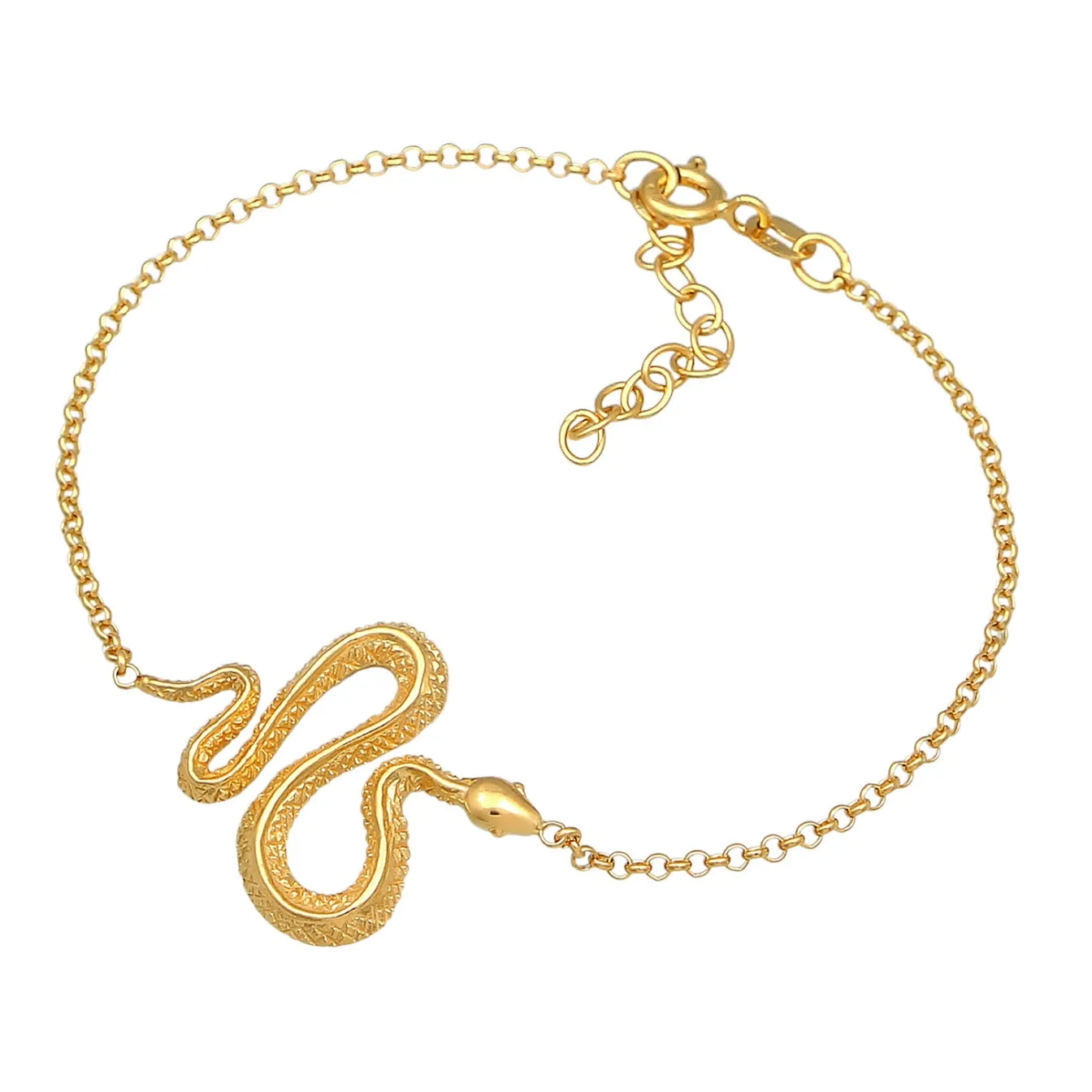 Elli "Armband Schlange Anhänger< Armbänder|Silber