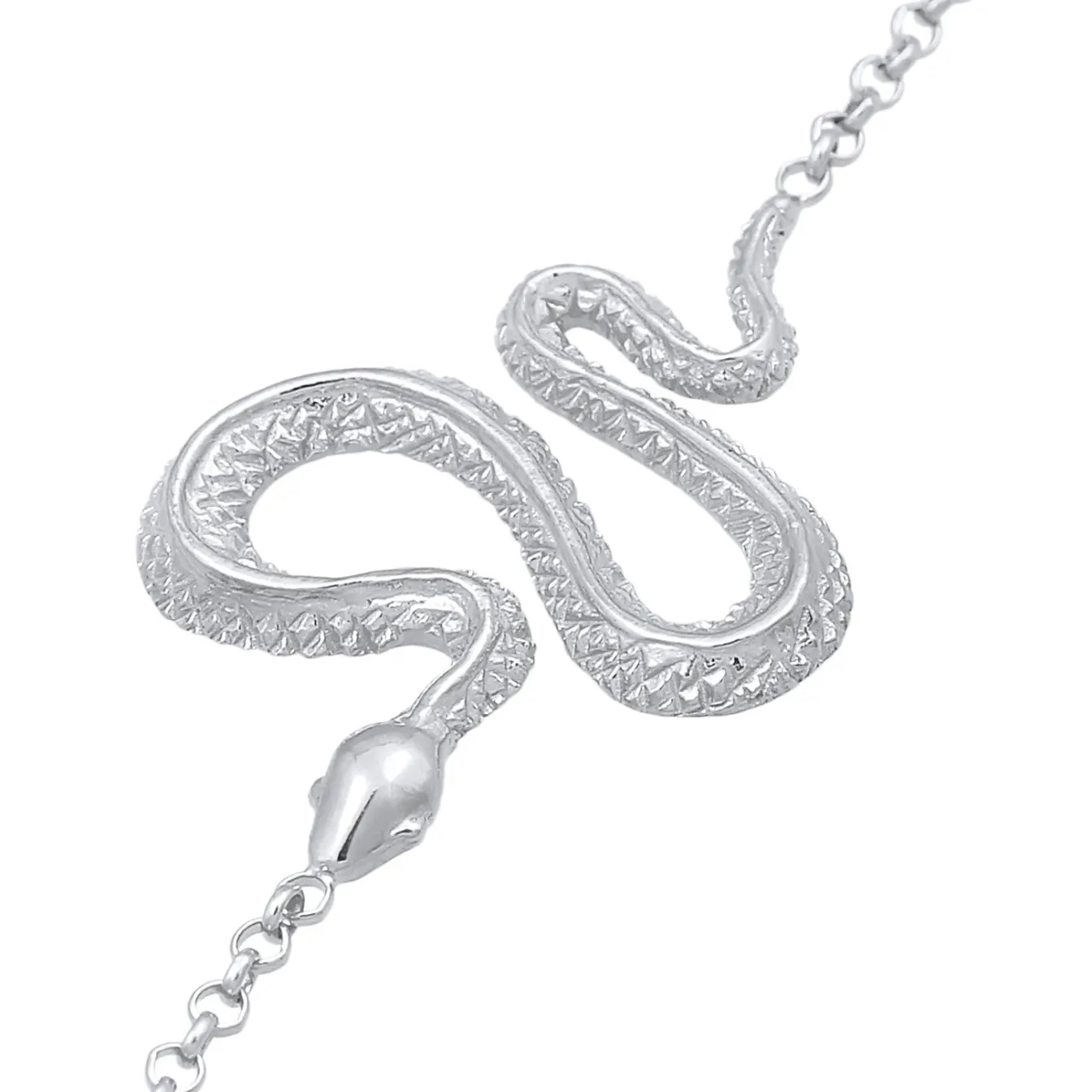 Elli "Armband Schlange Anhänger< Armbänder|Silber